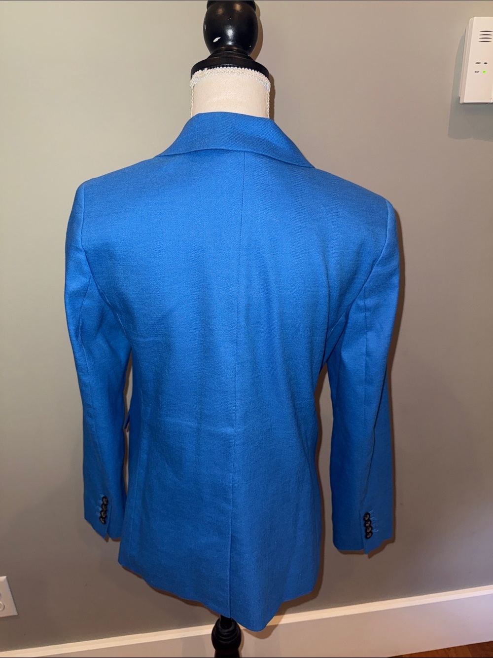 Bright Blue Double-Breasted women’s modern over sized blazer petite - Picture 4 of 7